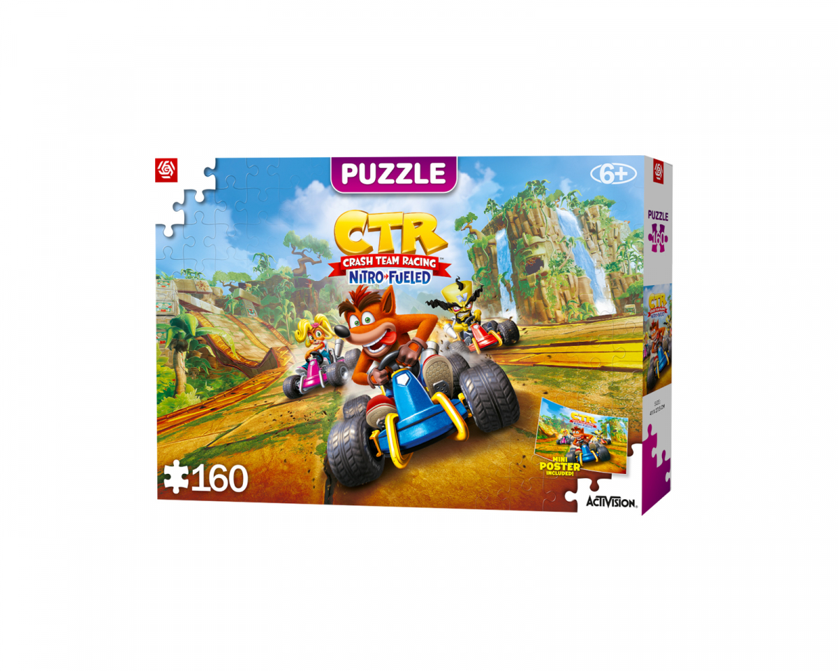 Good Loot Kids Puzzle - Crash Team Racing Nitro-Fueled Puslespill Barn 160 Brikk