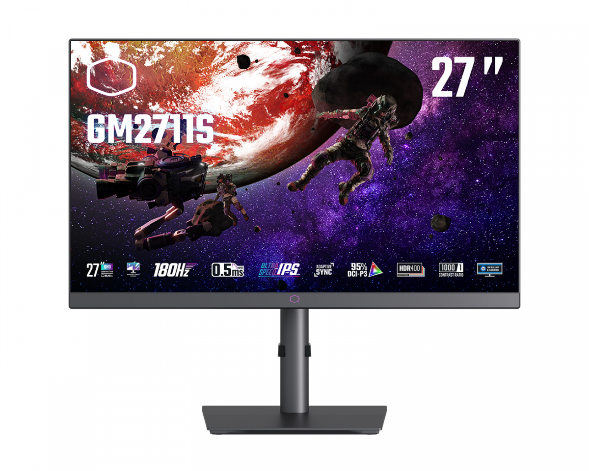Cooler Master GM2711S 27" QHD 180Hz 1ms IPS Gamingskjerm