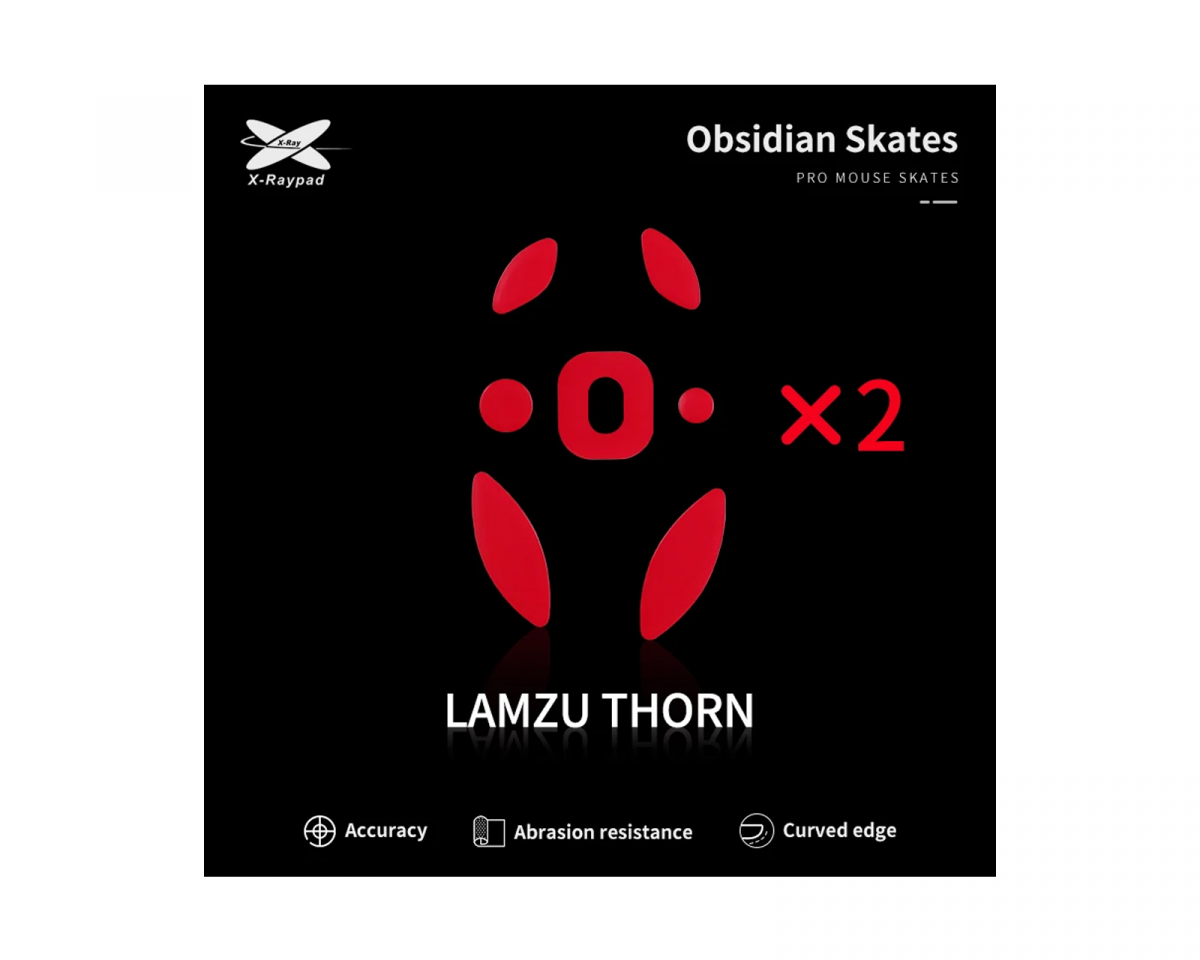 X-raypad Obsidian Mouse Skates til Lamzu Thorn