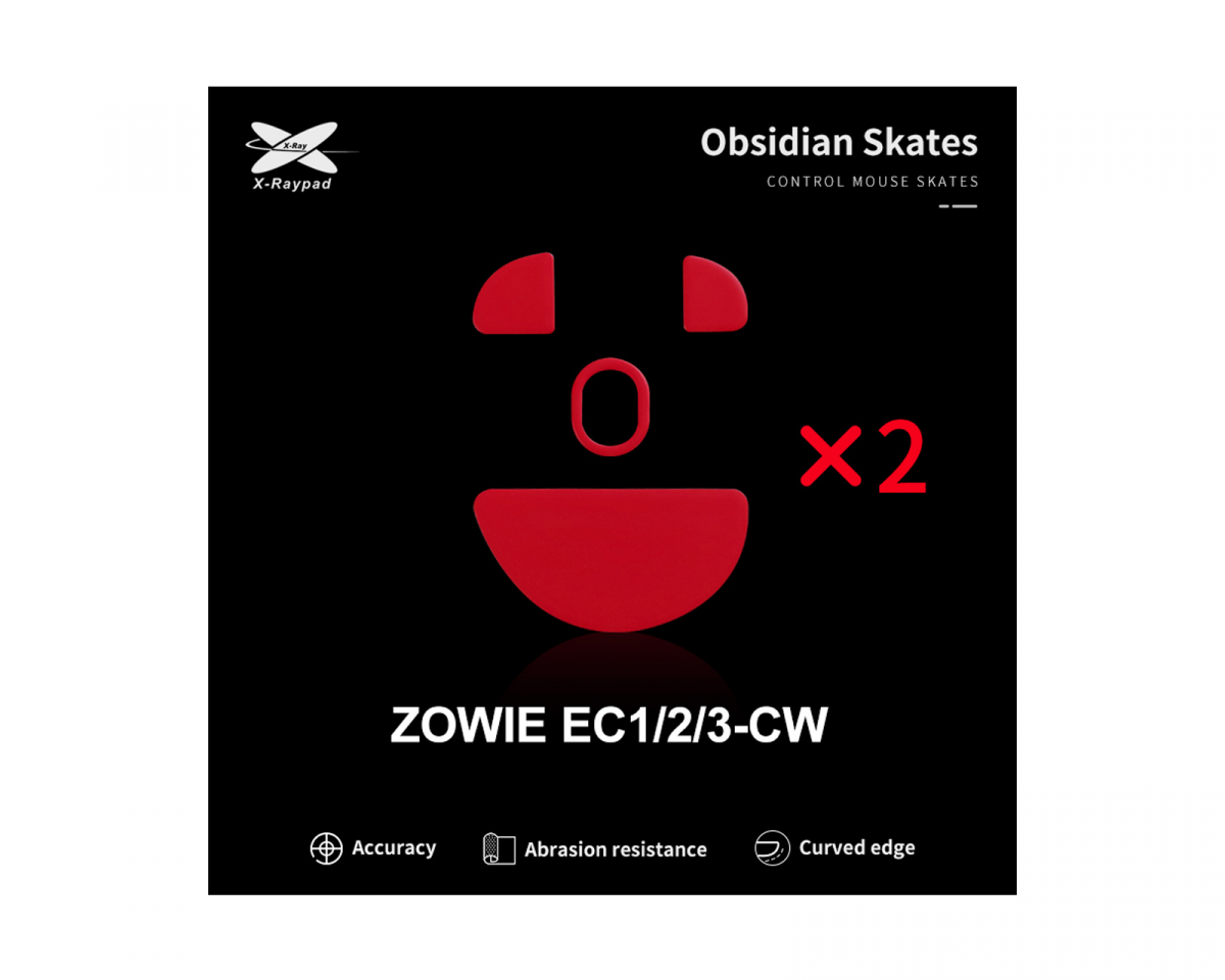 X-raypad Obsidian Mouse Skates til Zowie EC-CW