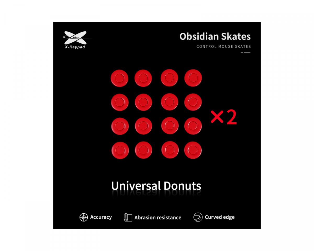 X-raypad Obsidian DIY Mouse Skates - Universal Donuts