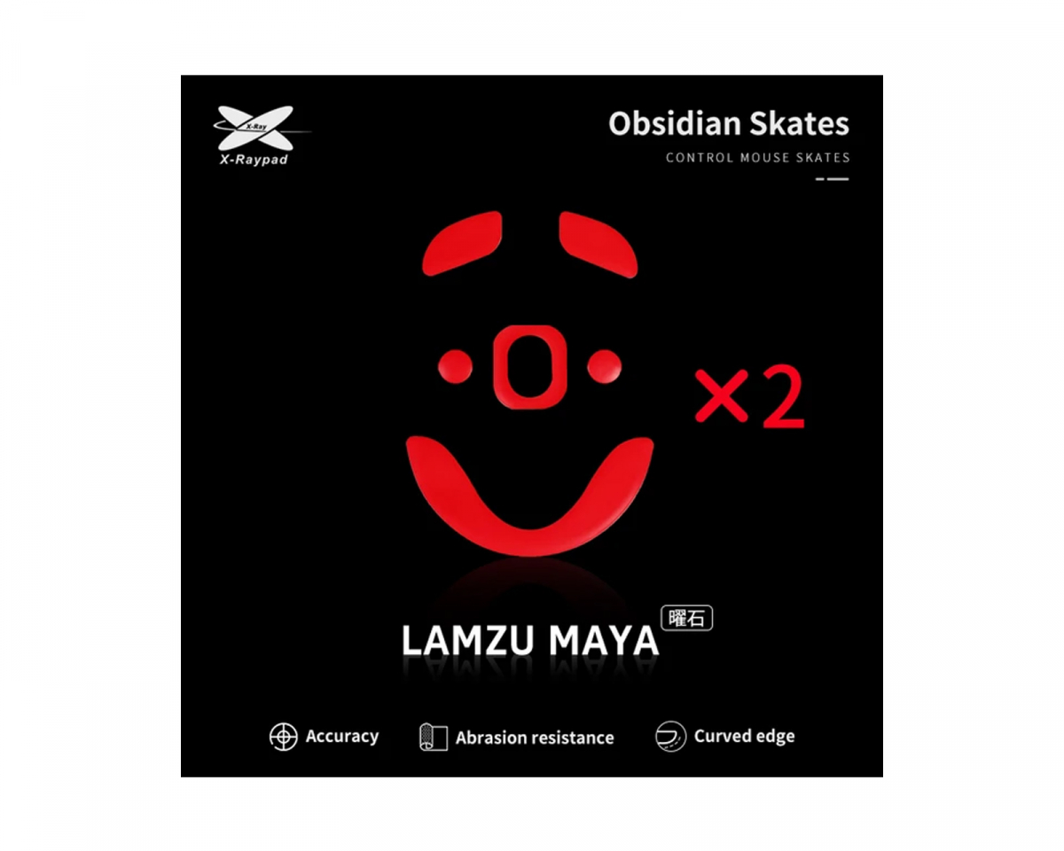 X-raypad Obsidian Mouse Skates til Lamzu Maya