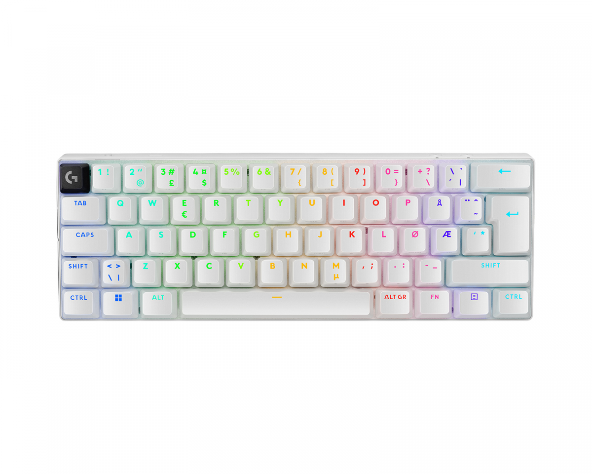 Logitech G PRO X 60 Lightspeed Trådløst Gaming Tastatur [Tactile White] - Hvit