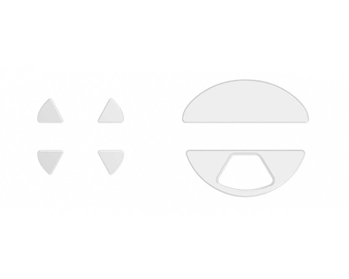 WLMouse PTFE Skates til Beast X Mini - Hvit