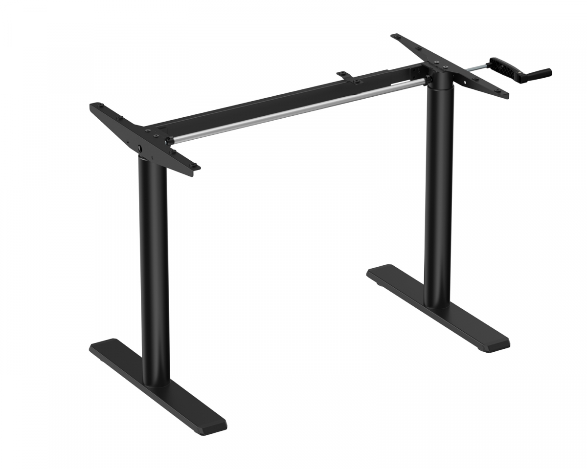 MaxMount Desk Frame - Hev og Senkbart Understell - Svart