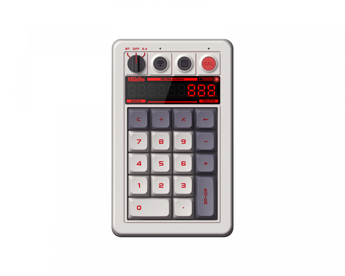 8Bitdo Retro 18 Mechanical Numpad - Trådløs Numpad - N Edition