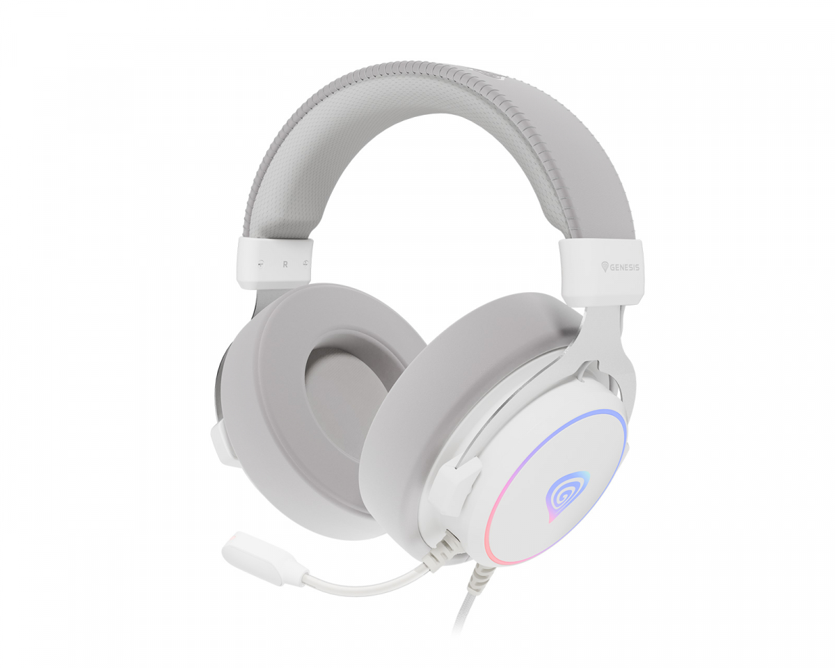 Genesis Neon 764 USB Gaming Headset RGB - Hvit