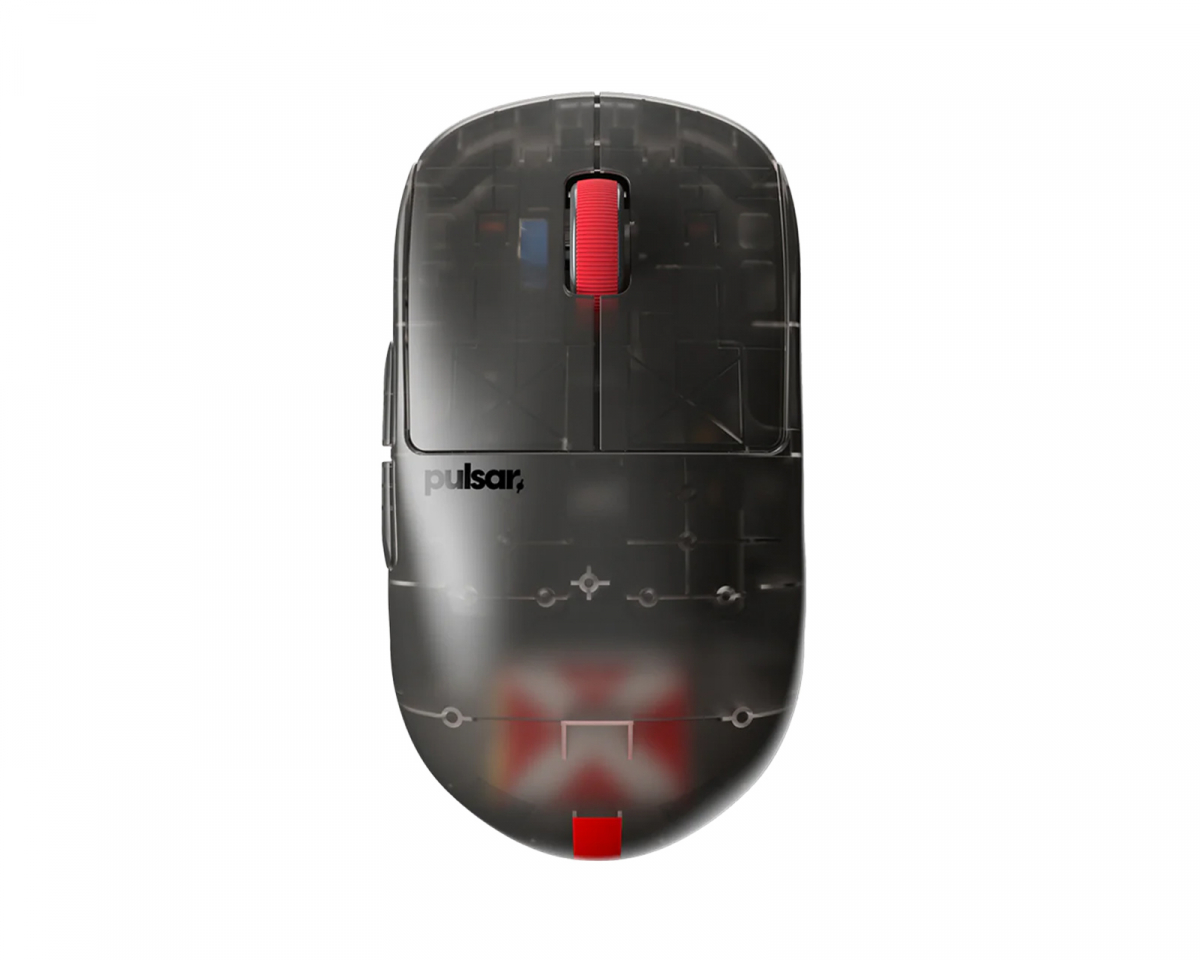Pulsar X2-H High Hump Trådløs Spillmus - Clear Black - Limited Edition