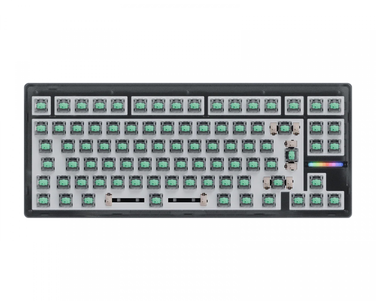 Wooting 80HE 80% Tastatur Ghost - ISO