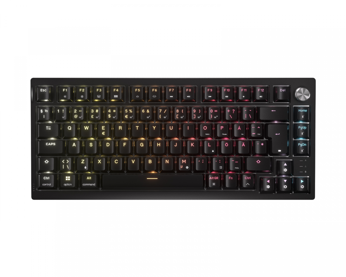 Corsair K65 Plus 75% Trådløs Mekanisk Gaming Tastatur [MLX Fusion] - Svart