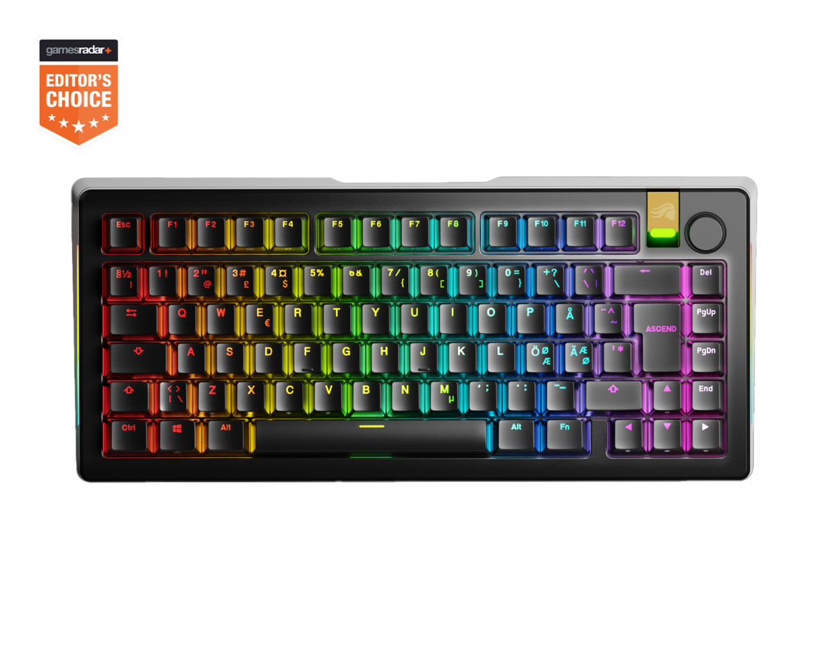 Glorious GMMK 3 Pro HE 75% Pre-Built Tastatur [Hall Effect] - Svart