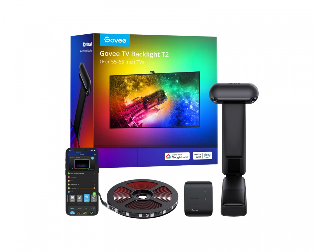 Govee Envisual T2 TV Bakgrunnsbelysning for 55"-65"