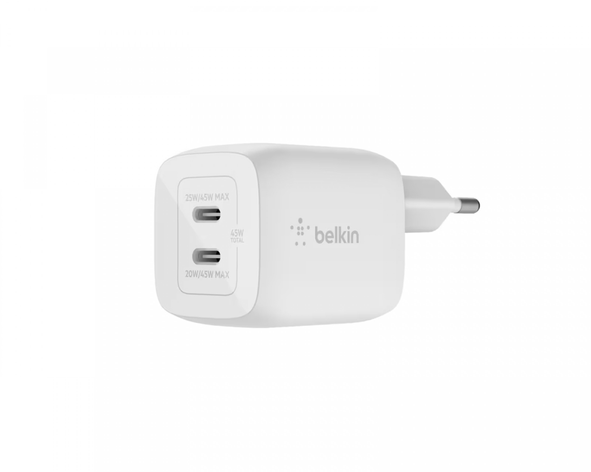 Belkin Boost Charge 45W USB-C Vegglader - Hvit