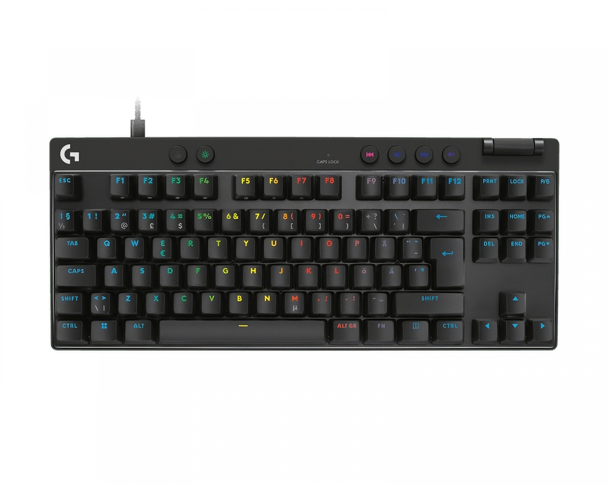 Logitech Pro X TKL Rapid Kablet Gaming Tastatur [Linear] - Svart