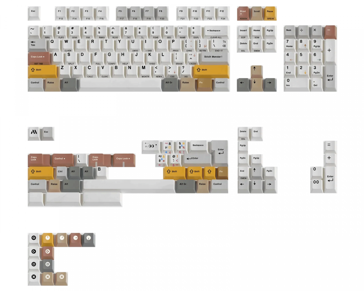 AlohaKB Stitch Monster + NORDEUK Kit