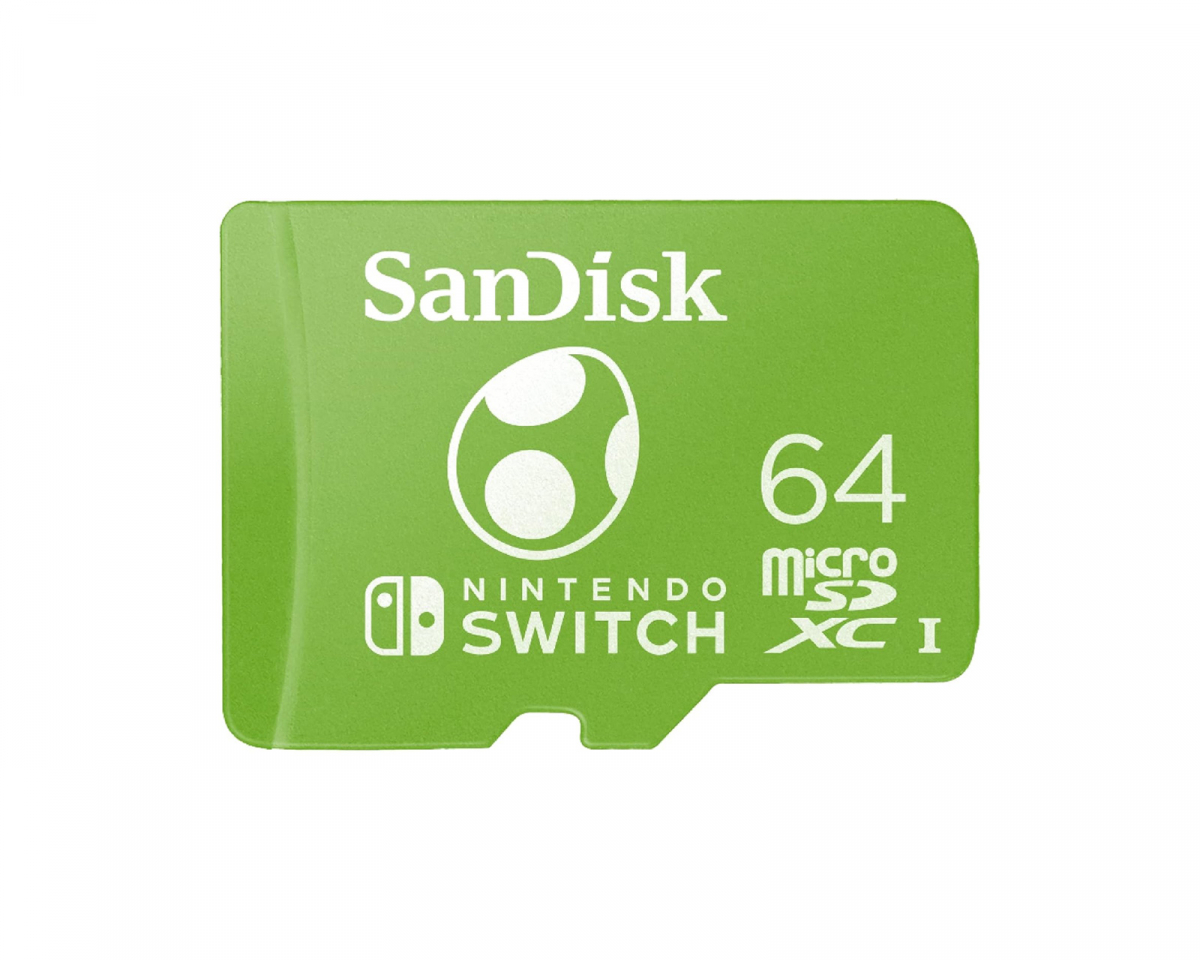 SanDisk microSDXC Minnekort til Nintendo Switch - 64GB - Yoshi Edition