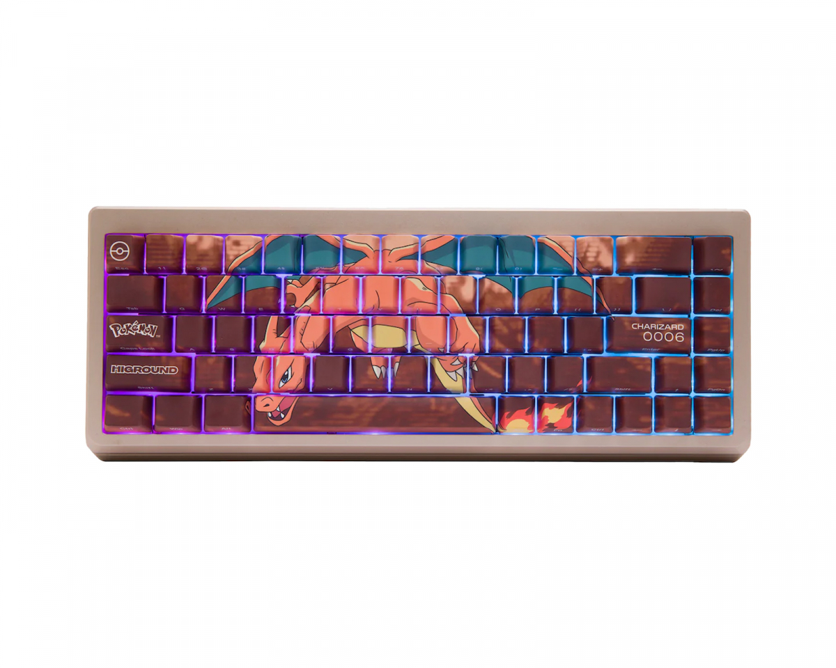 Higround Pokémon Summit 65 Hotswap Gaming Keyboard - ANSI - Charizard [Geo Line