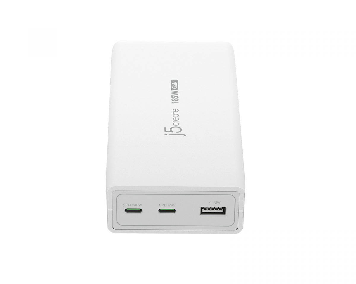 j5create GaN PD USB-C-lader - 3-port - 185W