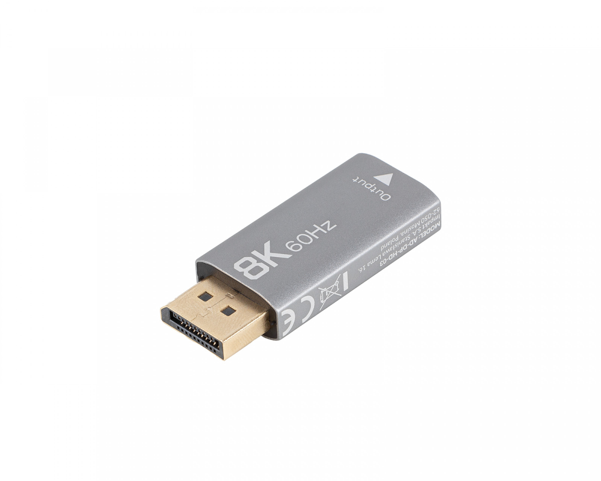 Lanberg DisplayPort til HDMI Adapter 8K - Sølv