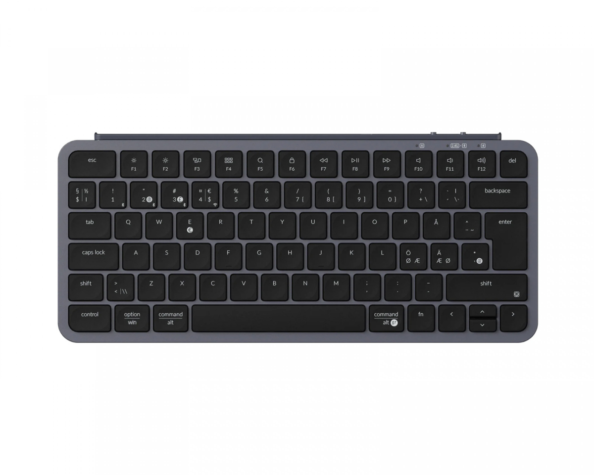 Keychron B1 Pro Ultra-Slim Trådløst Tastatur - Space Gray - ISO