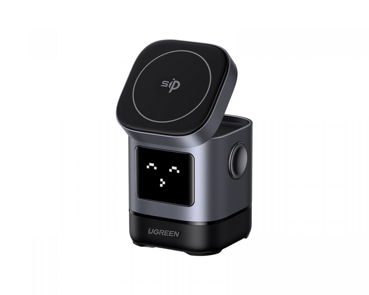 UGREEN Uno 2-in-1 Qi2 Trådløs Lader 15W
