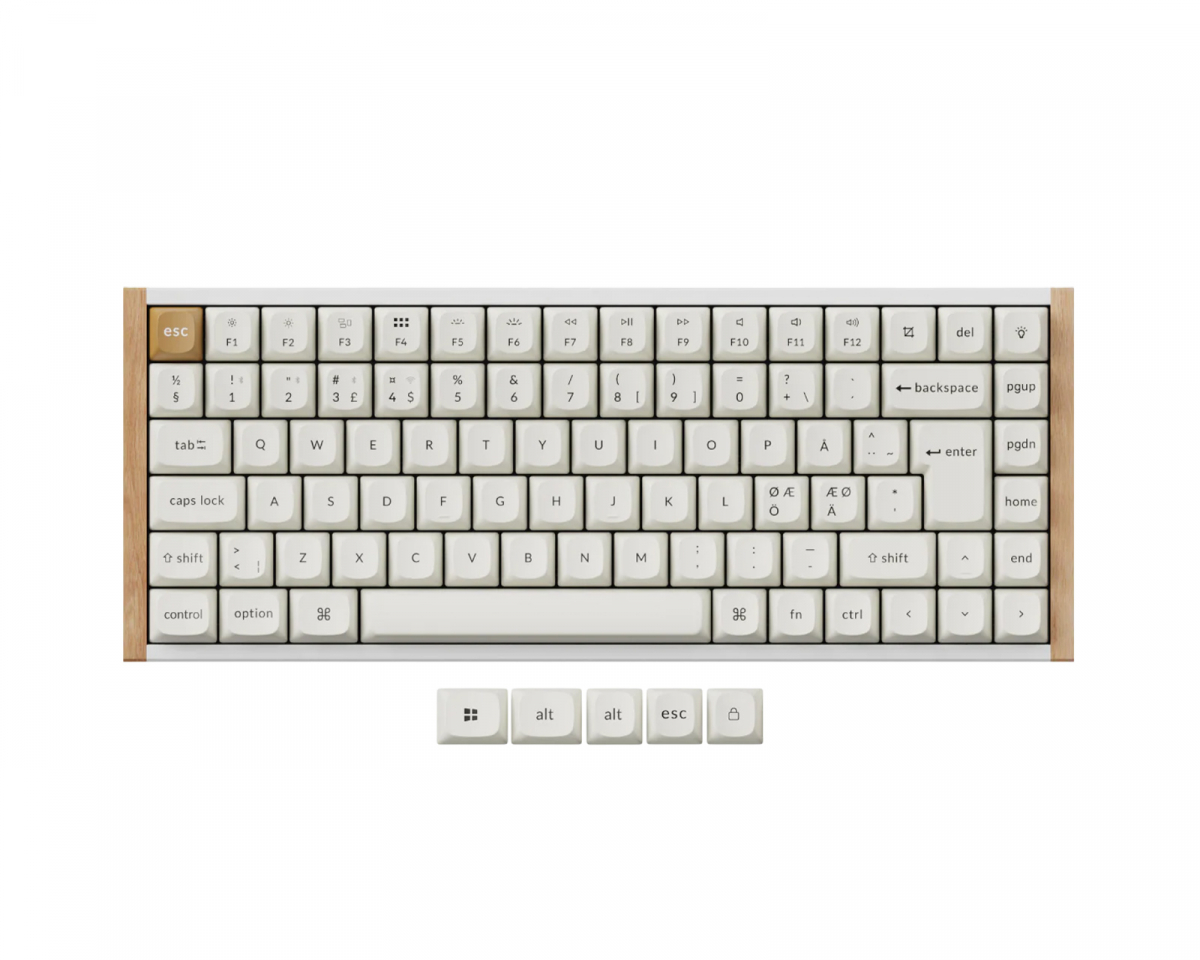 Keychron K2 HE Trådløst QMK Tastatur [Gateron 2.0 Purple Magnetic Switch] - Woo