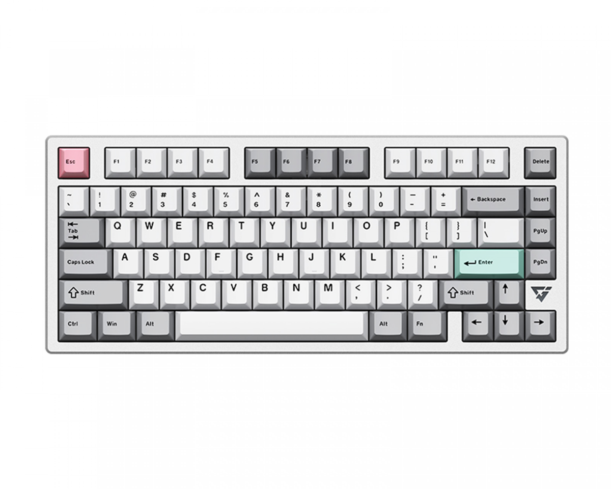 ATK V75K Aluminium Trådløst Tastatur ANSI [Anya Linear] - Sølv