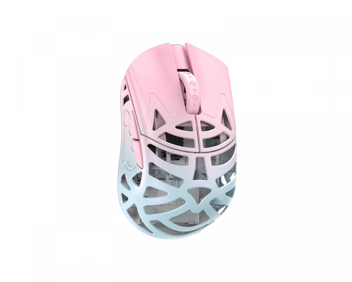 WLMouse Beast Miao - Trådløs Spillmus - Blå/Rosa [Omron Opticals]
