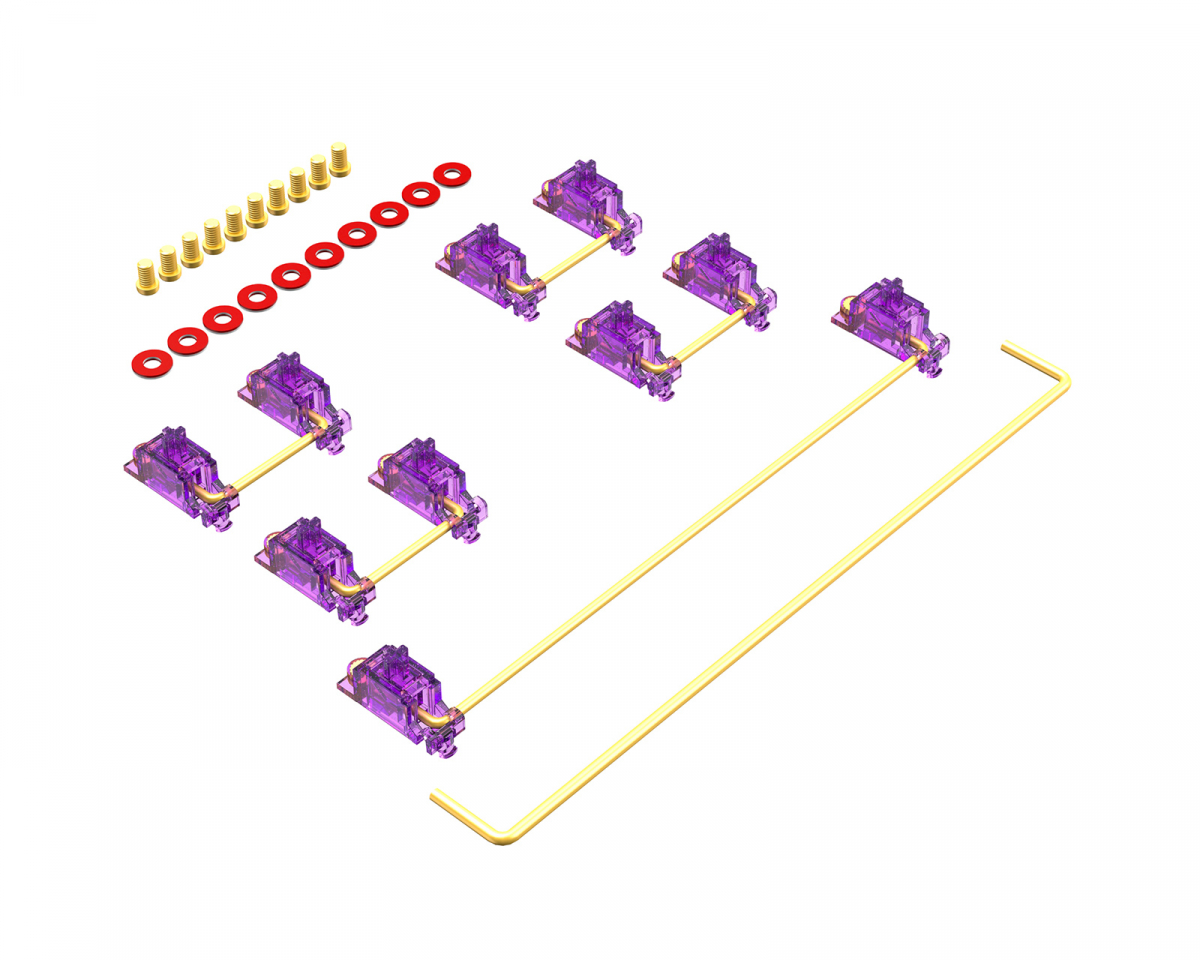 Durock Stabilizers V3 Screw Ins - Lilla