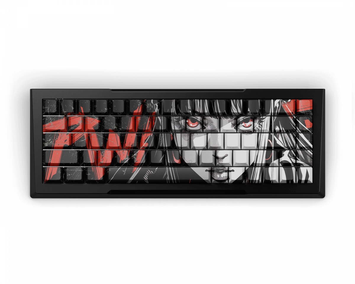 Pwnage Zenblade 65 V2 – Hall Effect Gaming Tastatur Nyomi Red Edition ANSI –