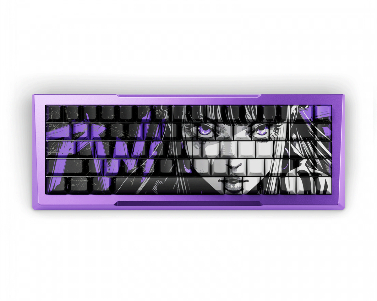 Pwnage Zenblade 65 V2 – Hall Effect Gaming Tastatur Nyomi Purple Edition ANSI