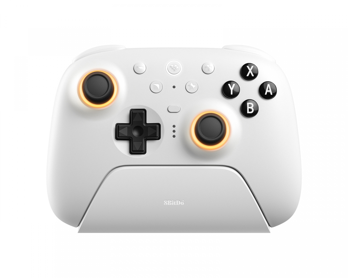8Bitdo Ultimate 2 Bluetooth Kontroller TMR Sticks - Hvit