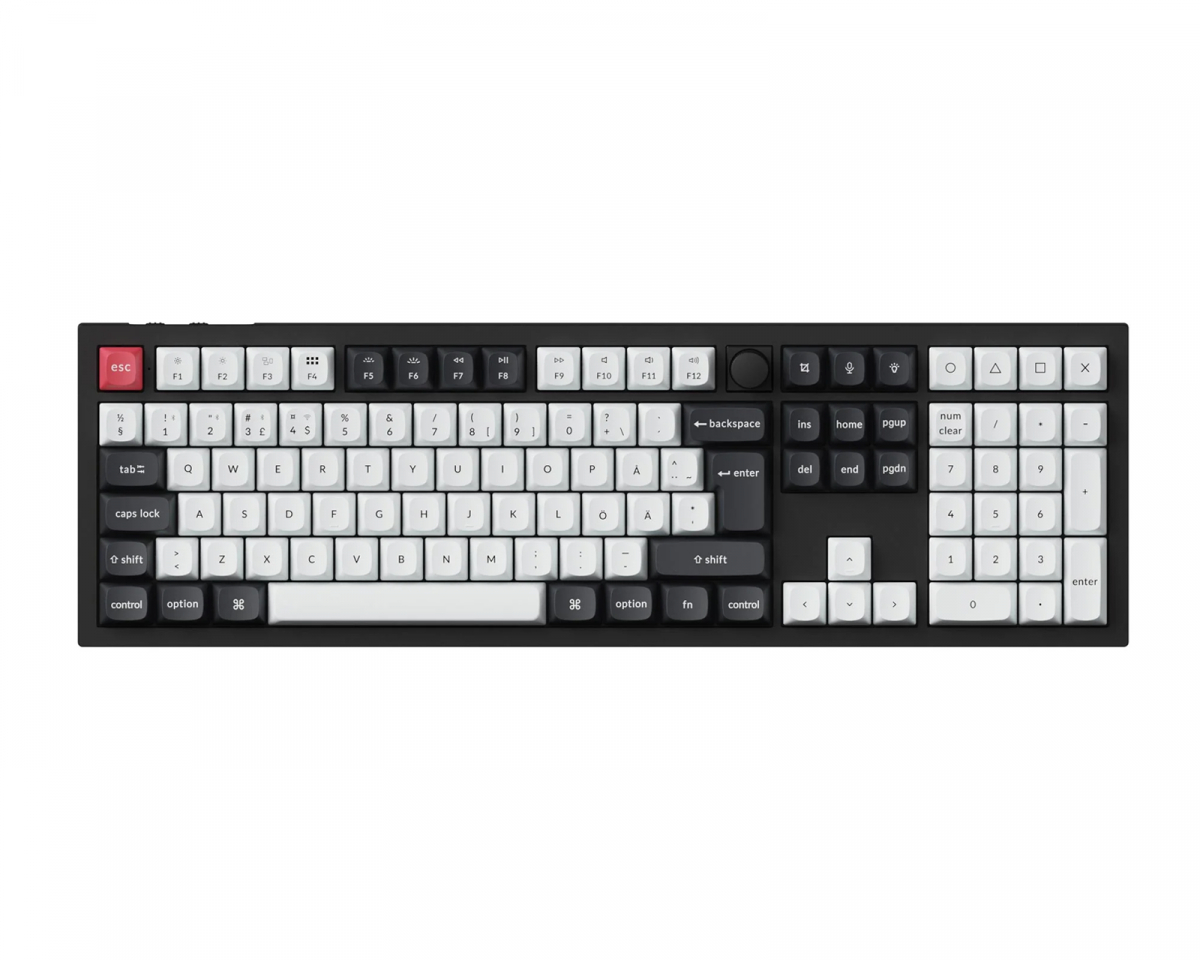 Keychron Q6 HE RGB Hotswap ISO Tastatur [Nebula Linear] - Svart