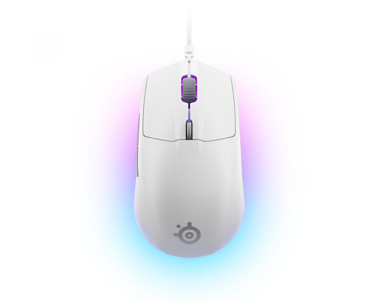 SteelSeries Rival 3 Gen 2 Gamingmus – Hvit