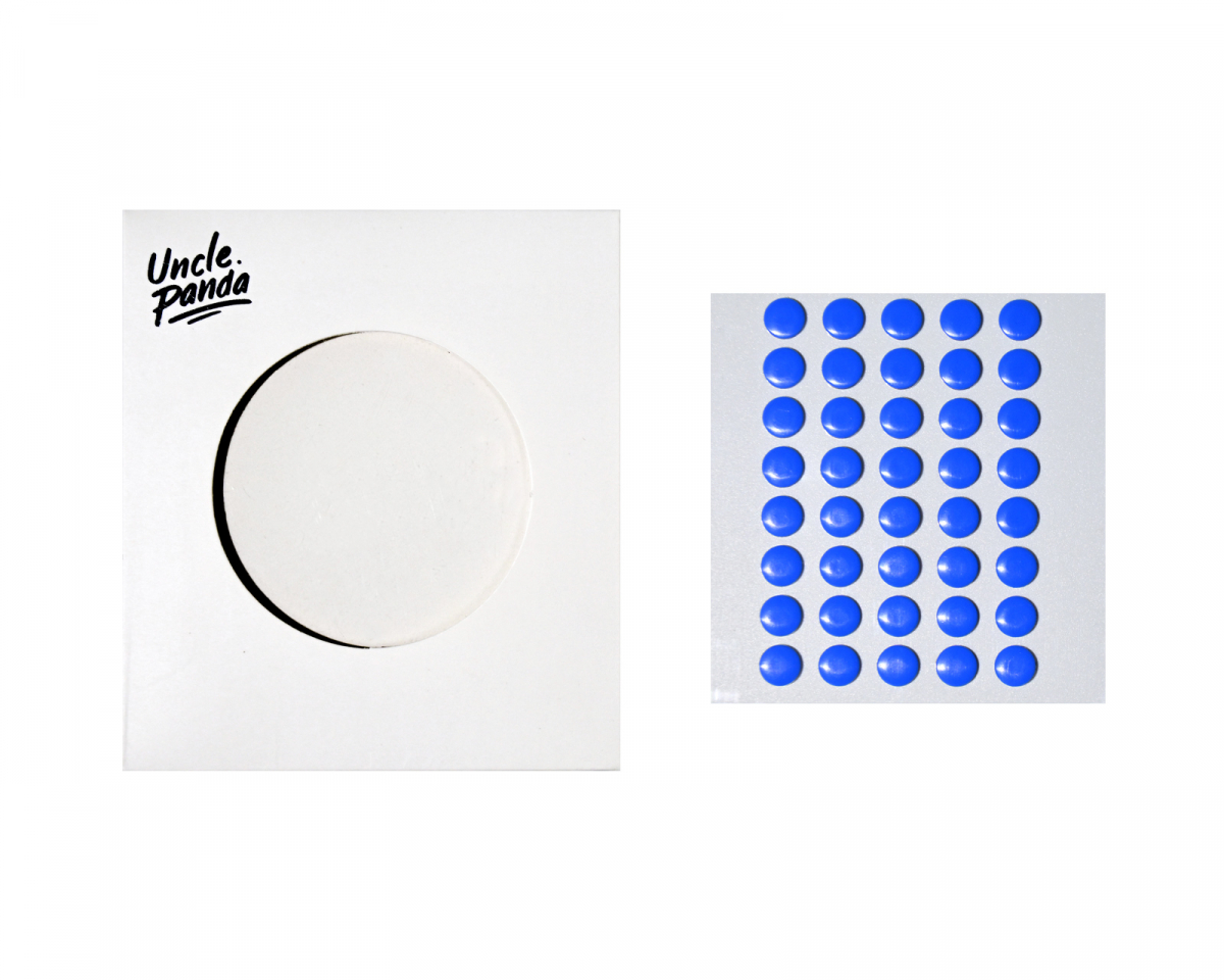 Uncle Panda Spirit Dots - Blue - 40 pcs