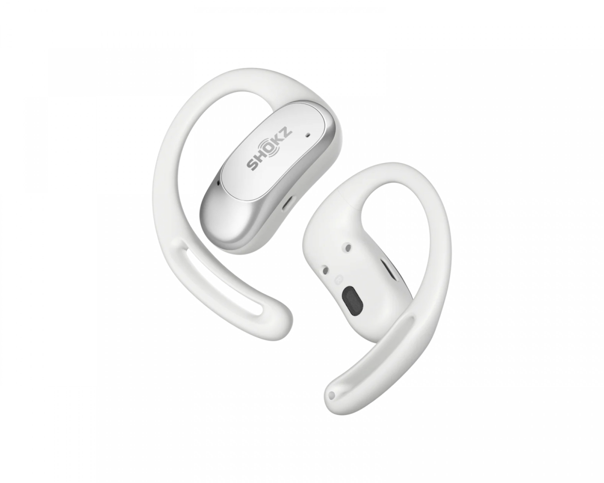 Shokz OpenRun Air Trådløse Bone Conduction Hodetelefoner - Hvit