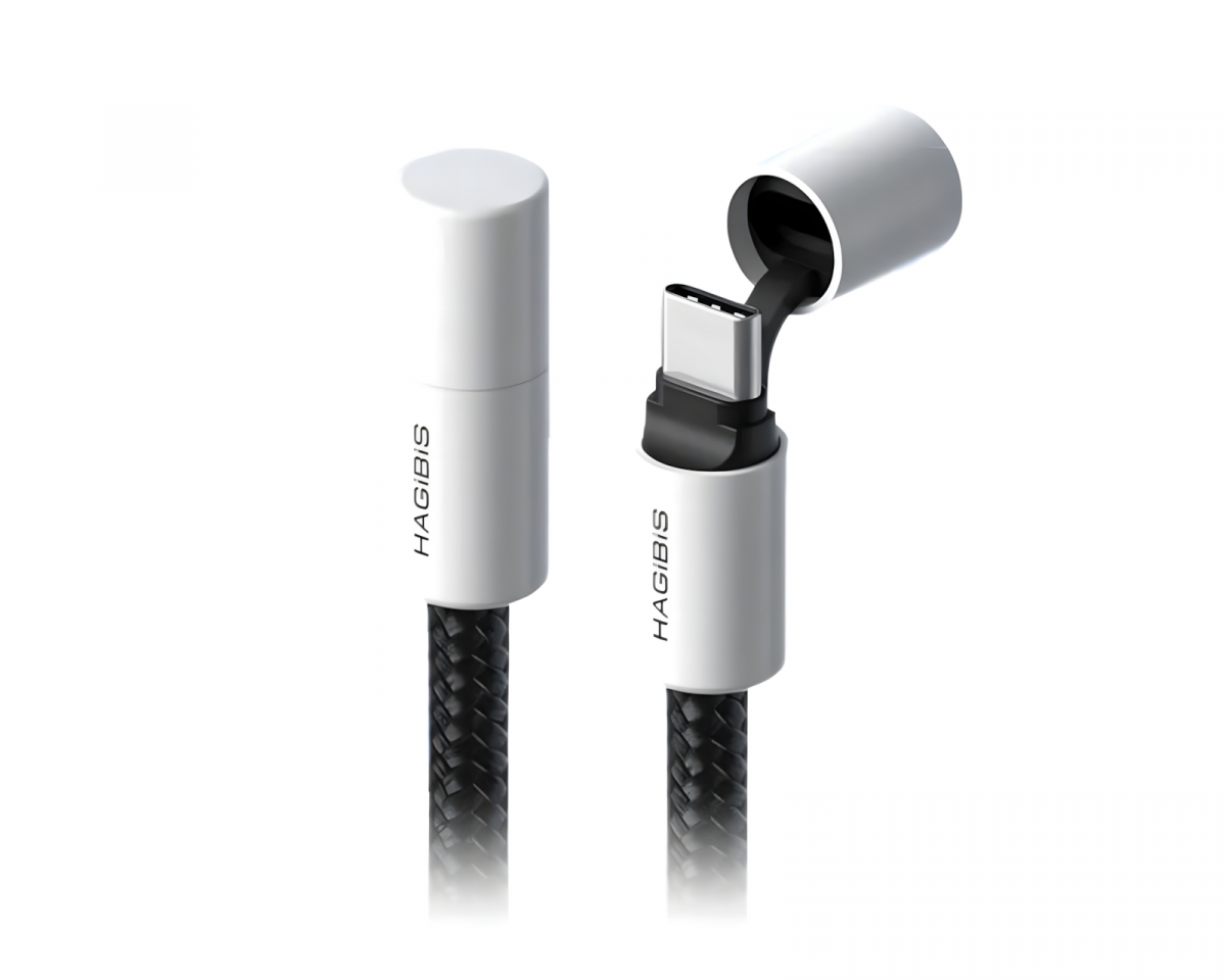 Hagibis USB-C Ladekabel Svart - 1,2 m