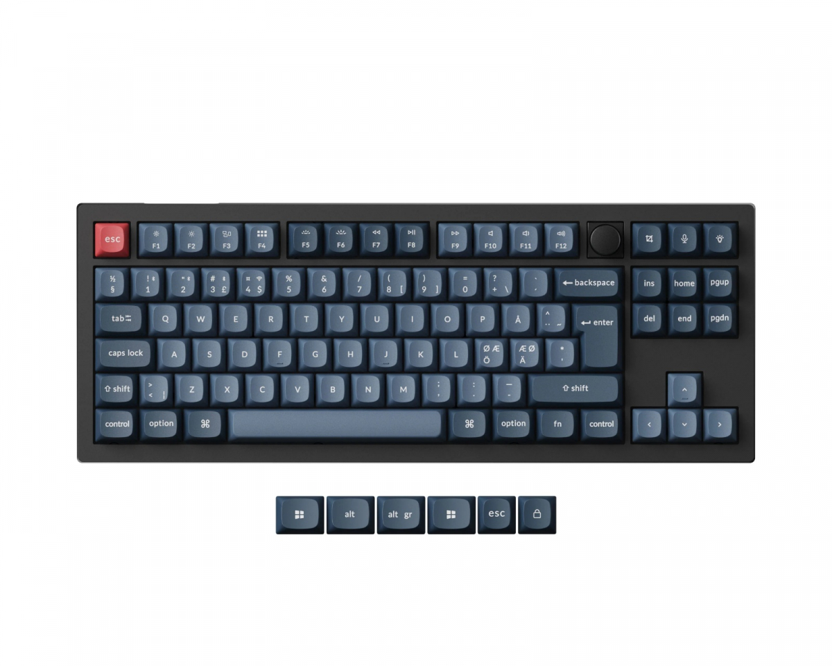 Keychron V3 Max TKL QMK ISO Trådløst Mekanisk Tastatur [Gateron Jupiter Banana]