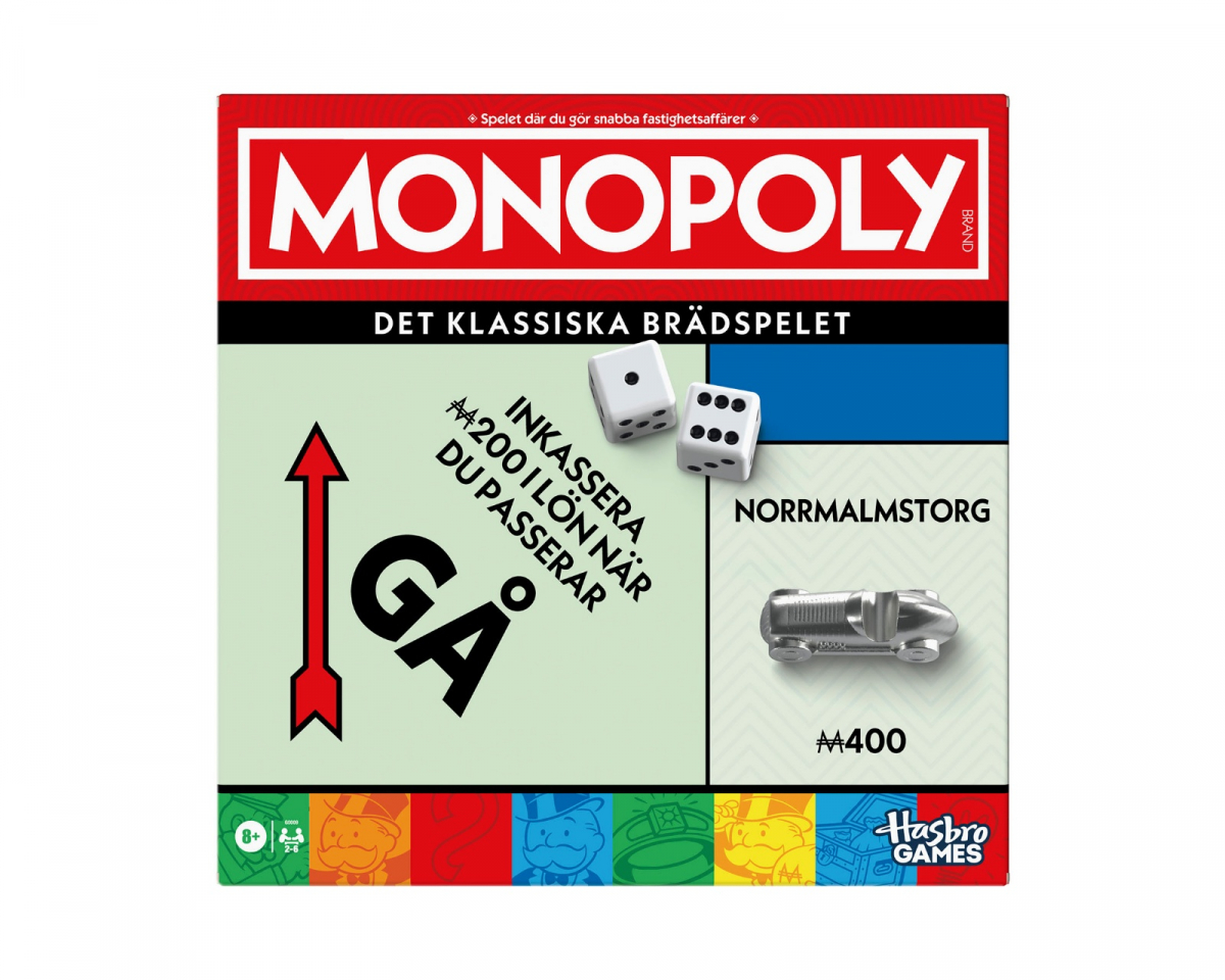 Hasbro Monopoly Klassisk 90-årsjubileumsutgave - Brettspill (SE)