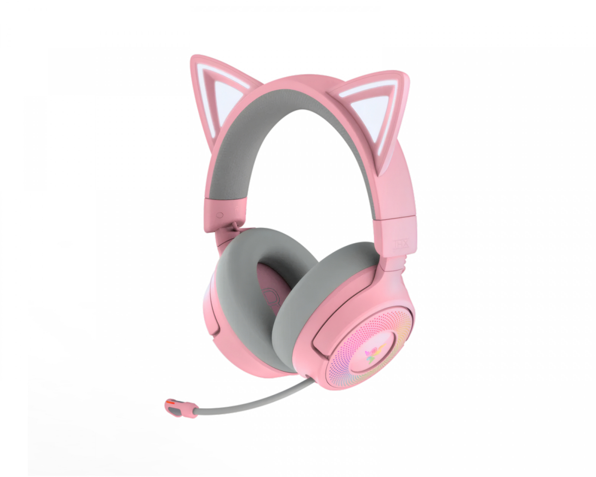 Razer Kraken Kitty V3 PRO Trådløst Gaming Headsett - Quartz
