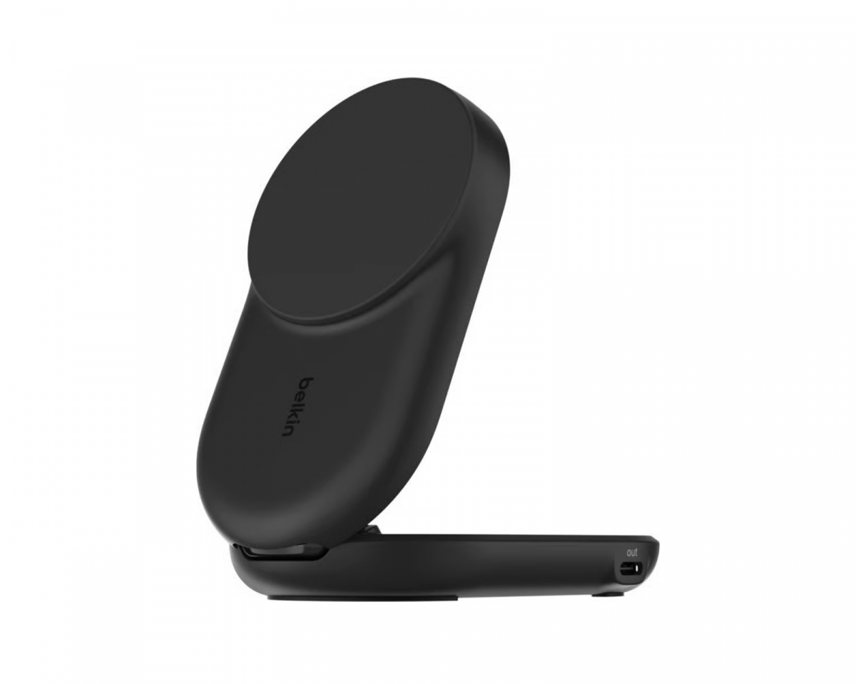 Belkin UltraCharge 2-i-1 Qi2 Trådløs Lader - Svart