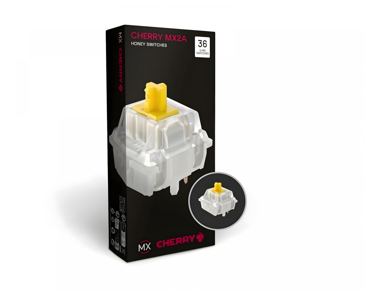 Cherry MX Honey Silent Tactile Switch (36-pack)