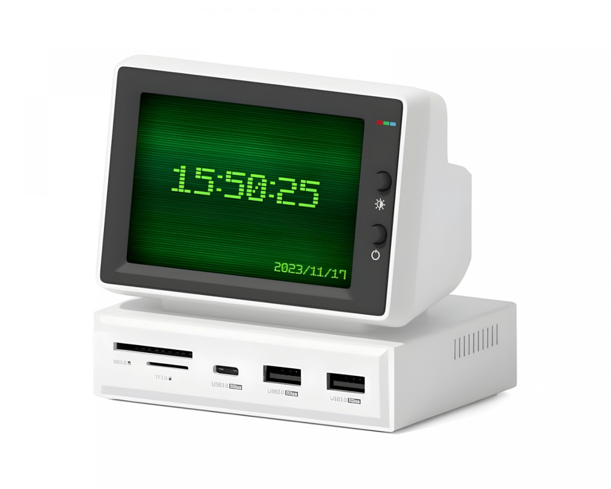 Hagibis Mini Skjerm 3,5" IPS Display med USB-C-hub