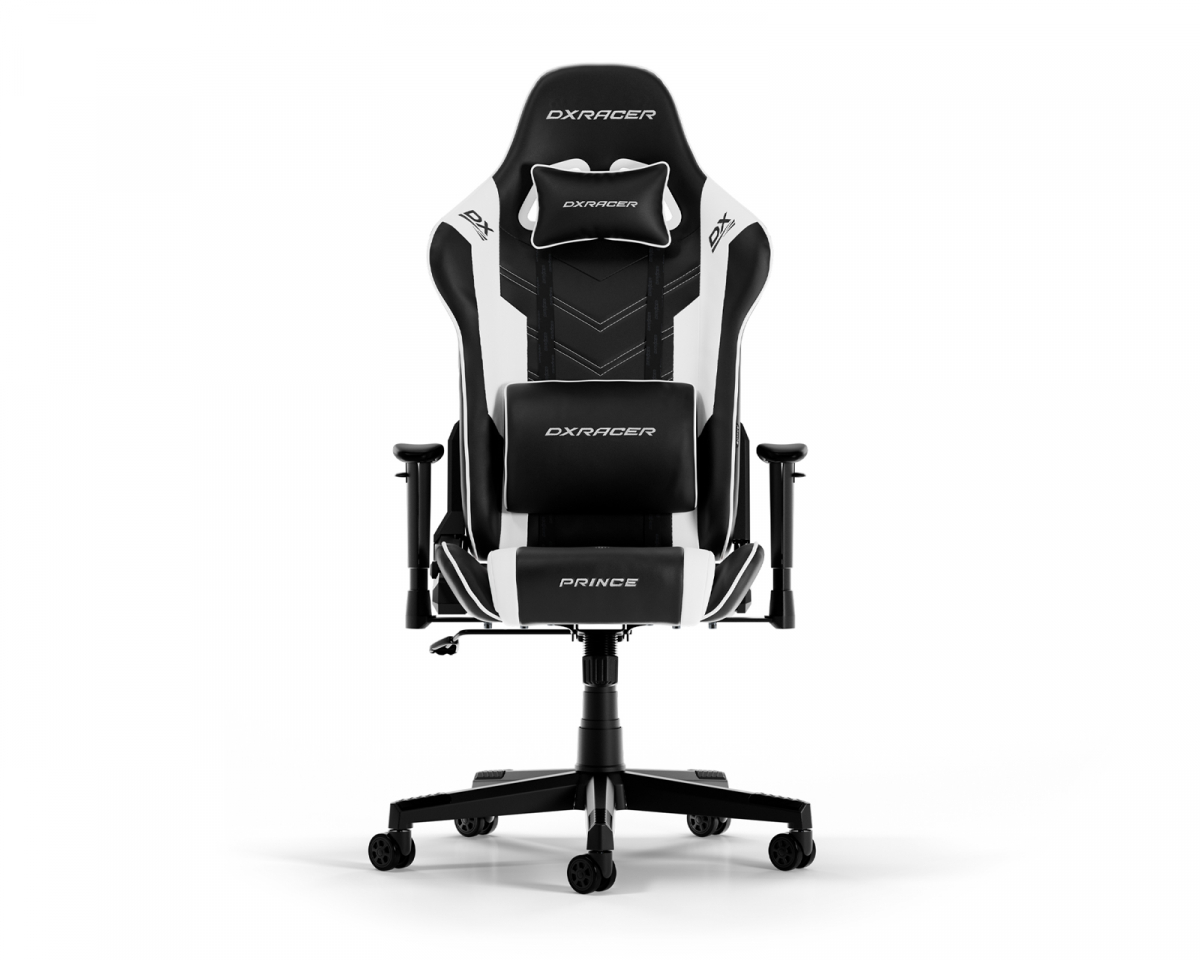DXRacer PRINCE L Svart & Hvit PVC Lær
