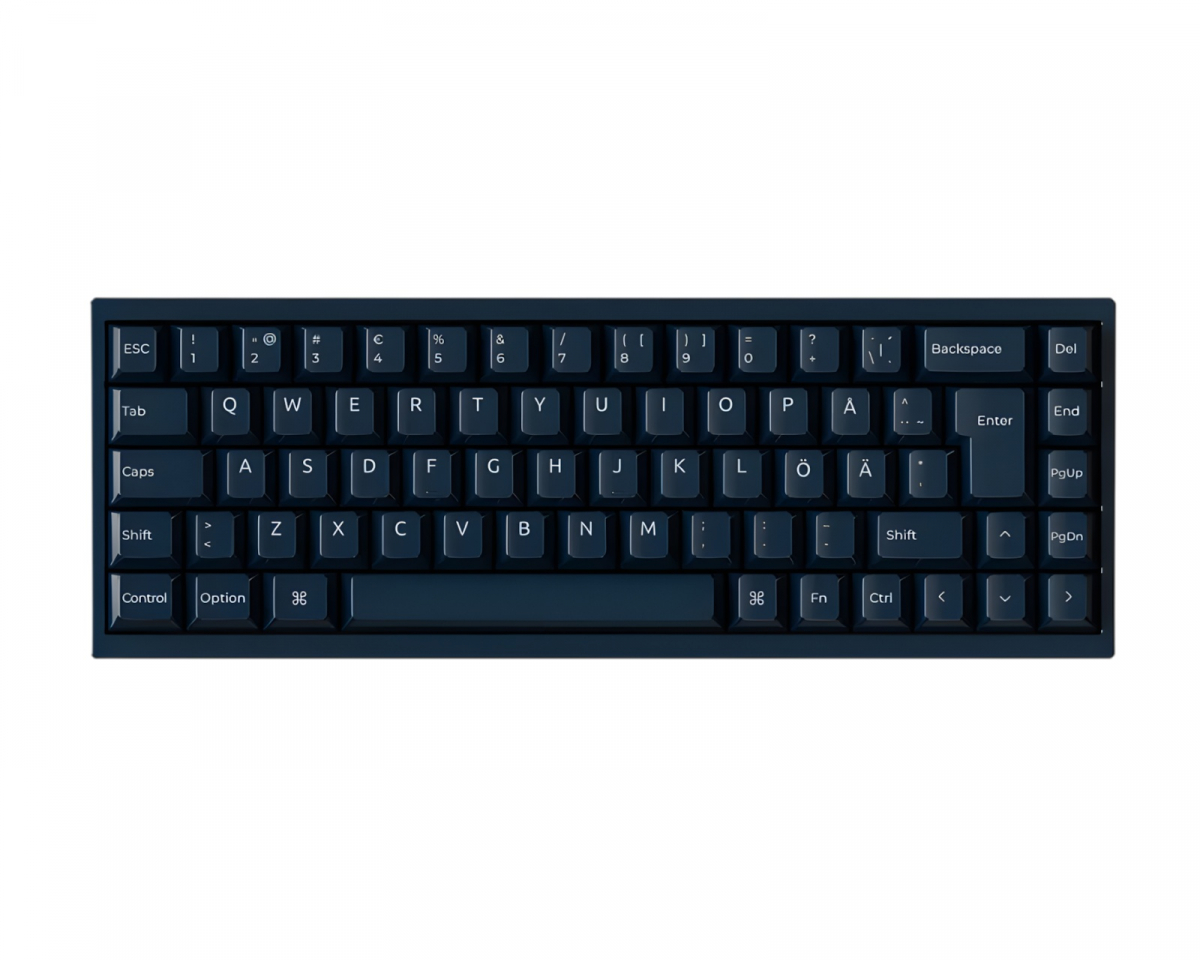 Keychron Q16 HE 8K Keramisk ISO Tastatur [Lime Magnetic Switch] - Navy Blue