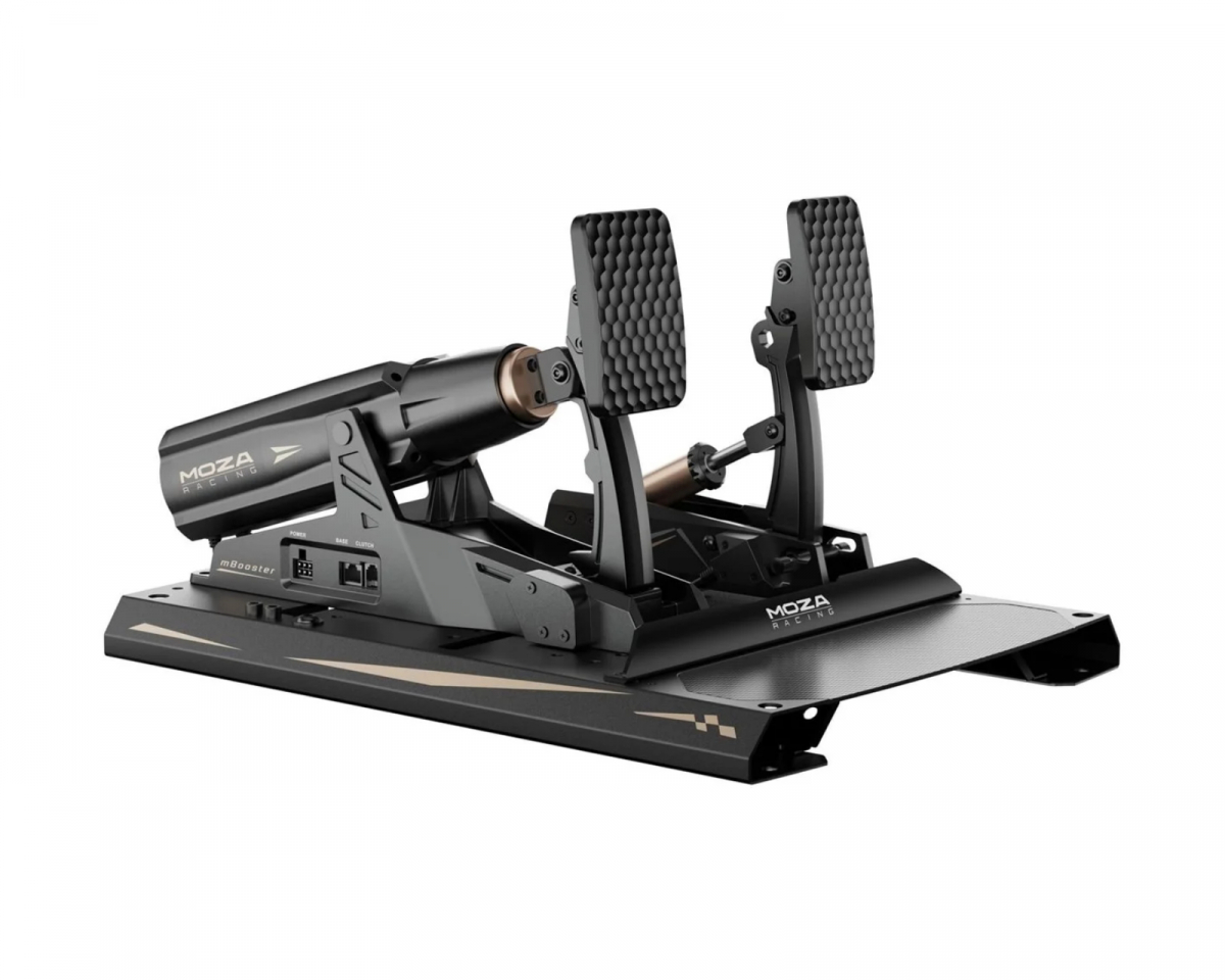 Moza Racing mBooster Active Pedal Bundle, Dynamic Force Feedback + CRP2 Gasspedal