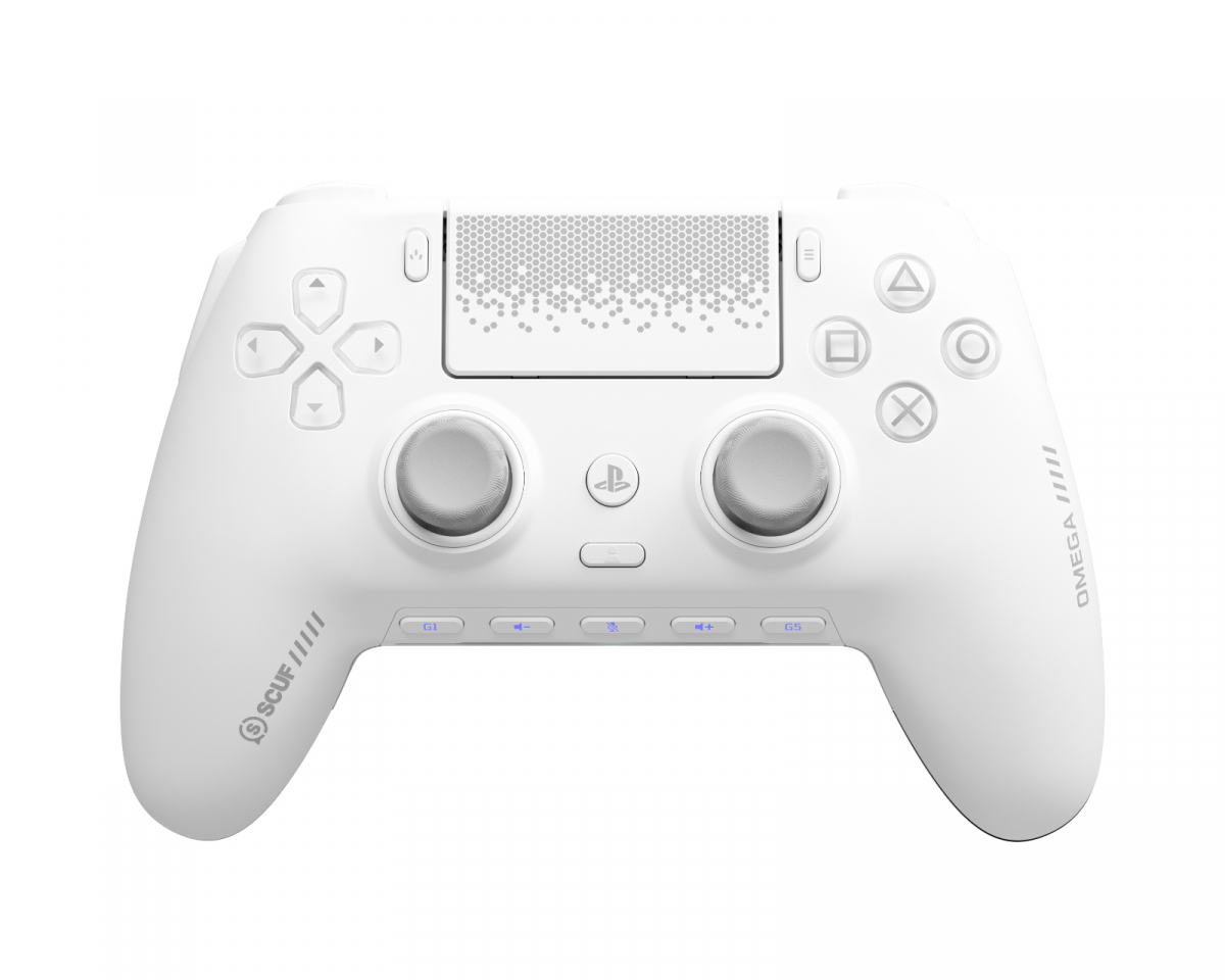 Scuf Omega Trådløs TMR Kontroller for PS5 og PC – Hvit