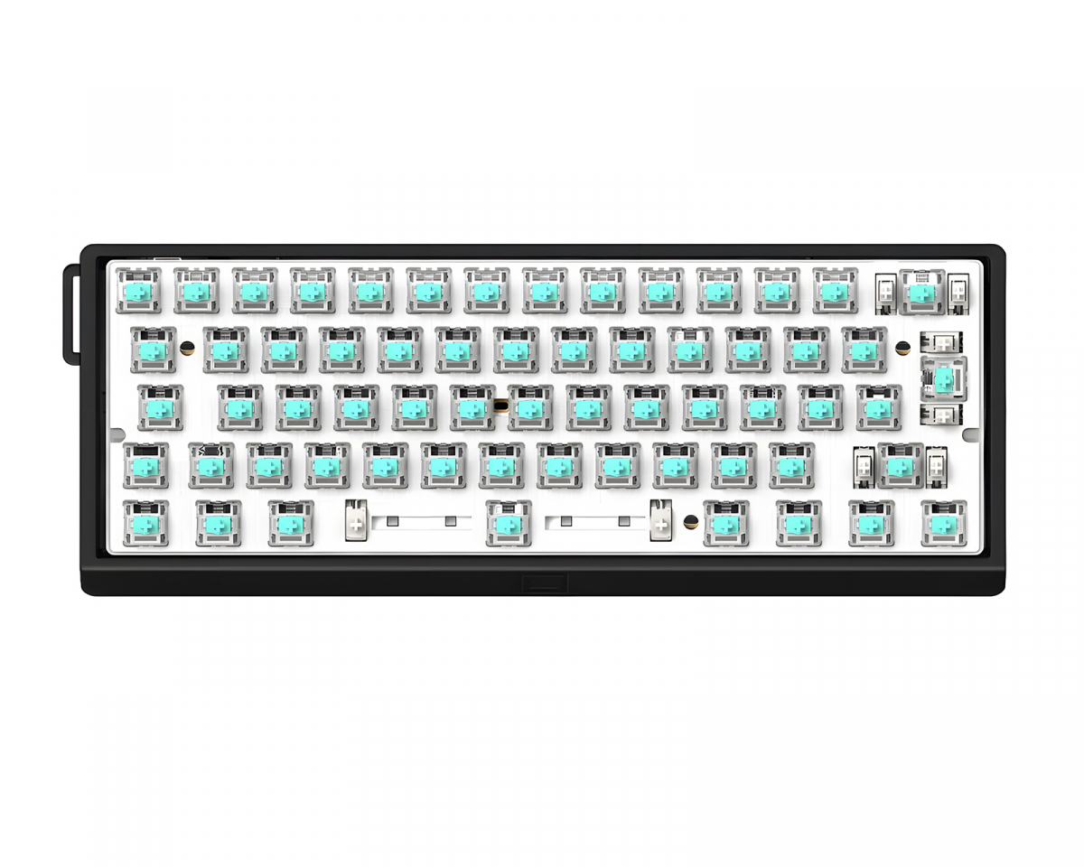HE60v2 ④ Wooting 60HE V2 Tastatur - ISO Non Split Spacebar - Black Aluminum