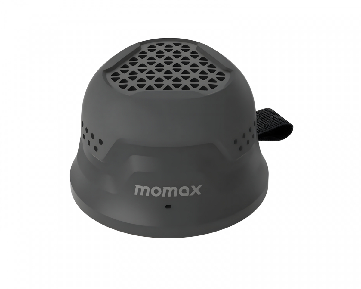Momax 1-Vibe Go Rugged Magnetisk Trådløs Høyttaler - Svart