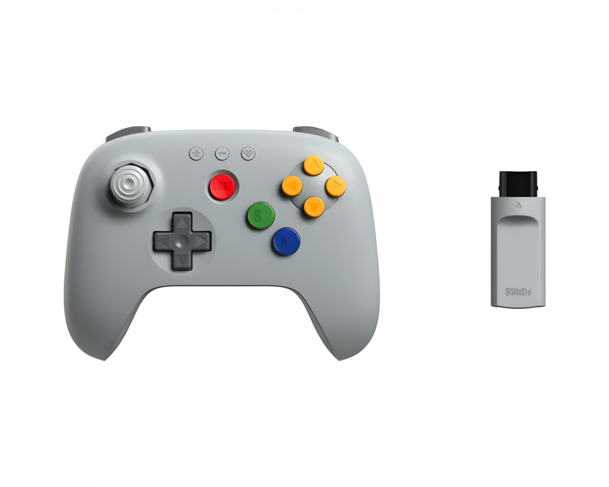 8Bitdo 64 Trådløs 2.4G Kontroller - Retro